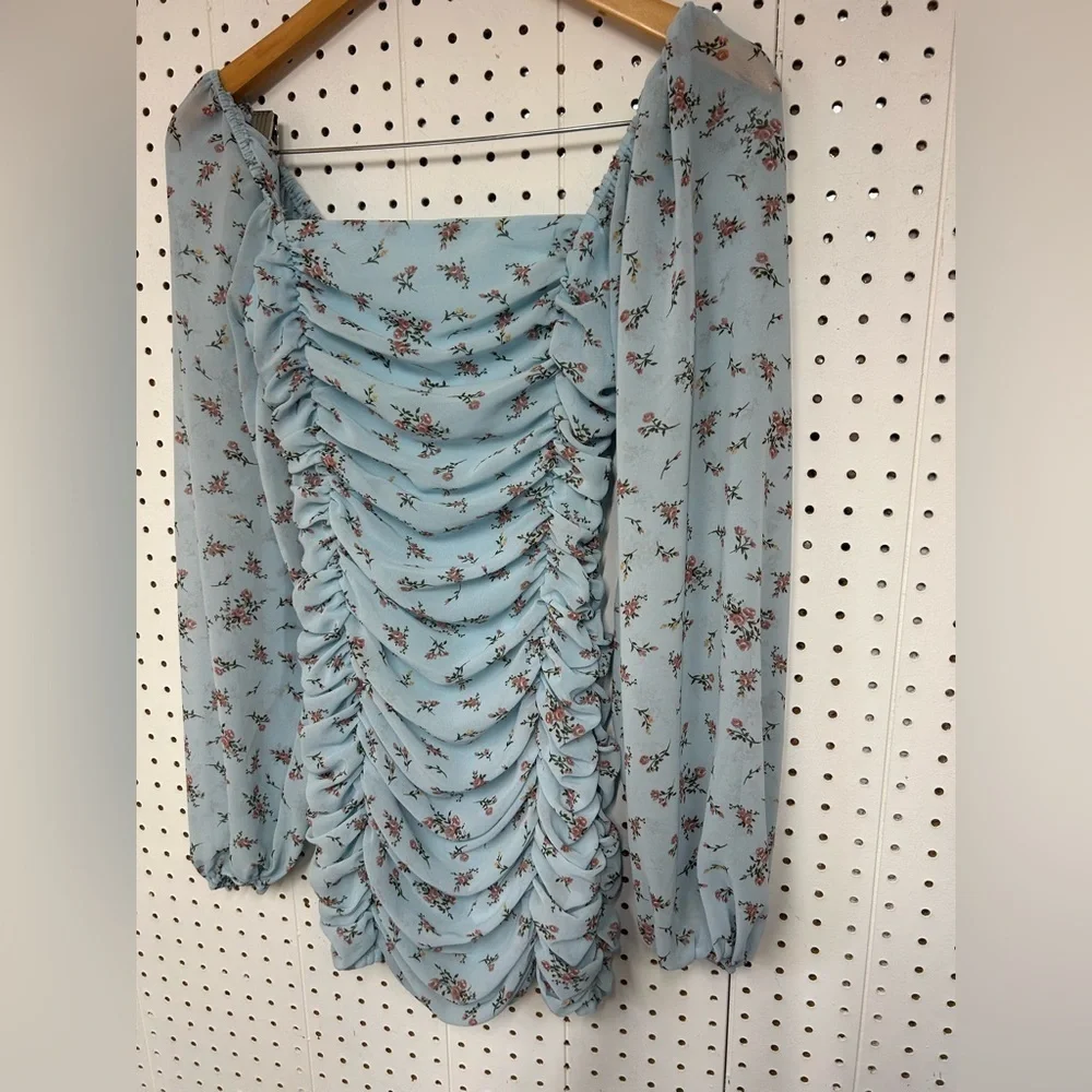 More To Come Jaliyah Floral Print Mini Dress